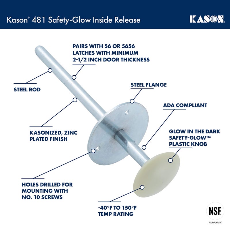 Kason 0481A Safety Glow Inside Release Handle  10481A00600 - Image 3